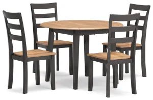 Gesthaven Dining Table and 4 Chairs in Natural/Brown