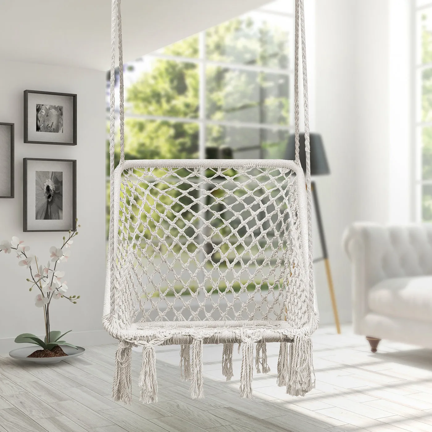 Hammock Chair Macrame Swing (Square Style)