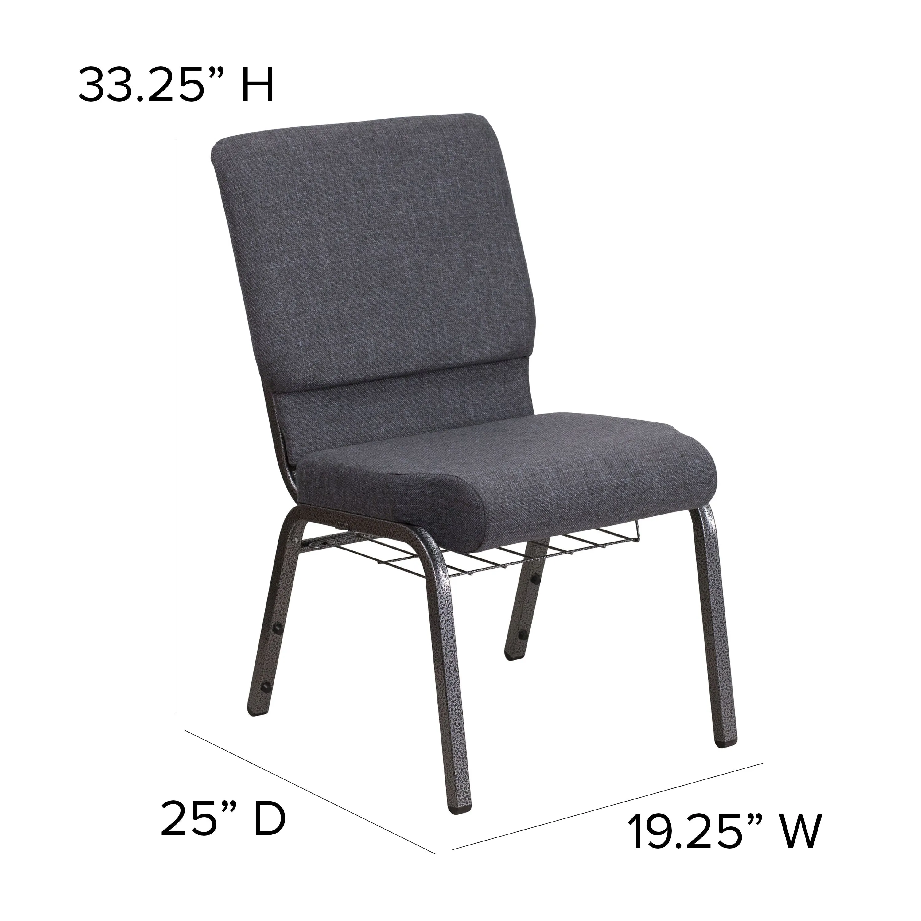 HERCULES Series Auditorium Chair - Chair with Storage - 19inch Wide Seat