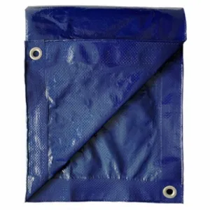 ITM MD-GT-BB-1220 12' x 20' Blue Polyethylene Storage Tarp Cover With Grommets - Quantity of 6