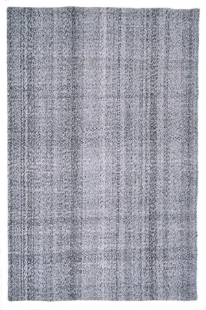 Jersey 240cm x 330cm Wool Rug - Black