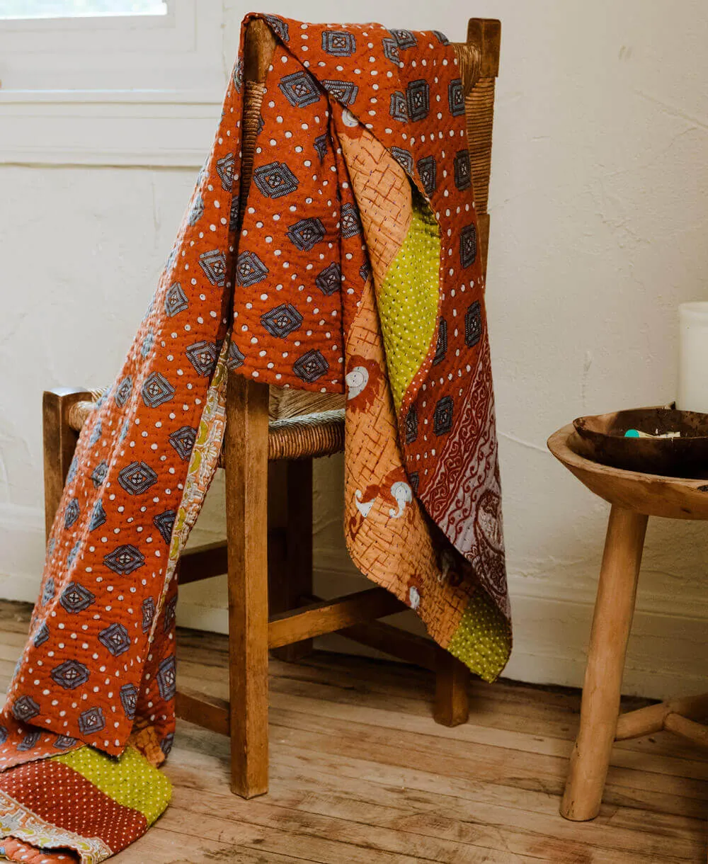 Kantha Quilt Throw - No. 240337