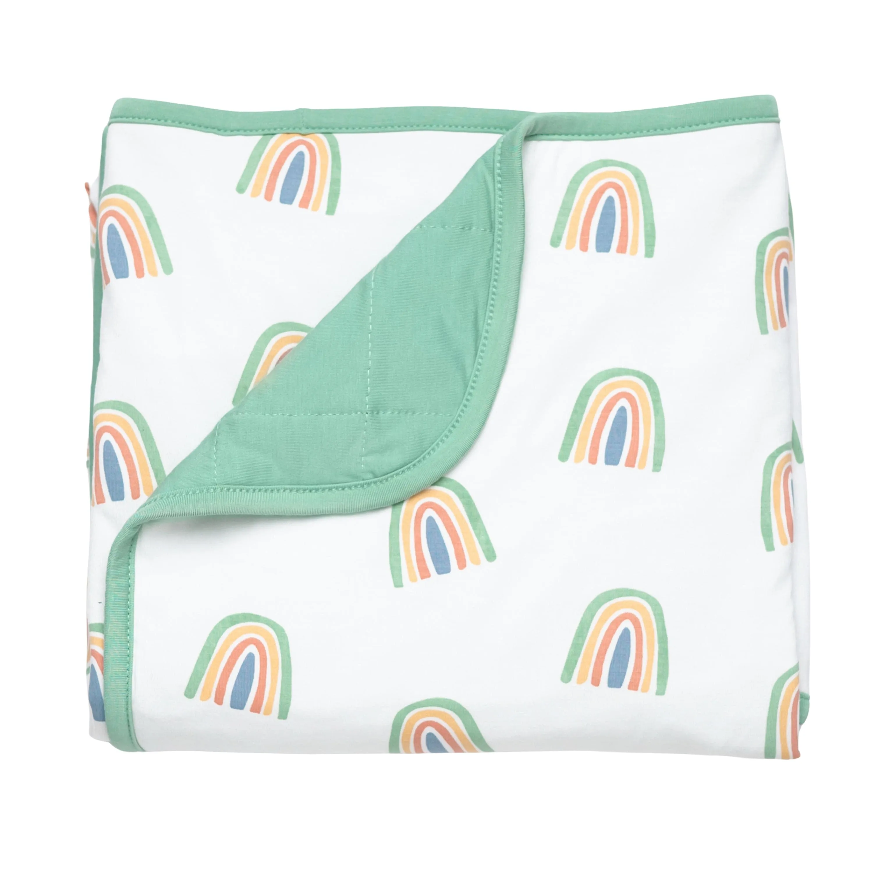 Kyte Baby | Baby Blanket - Wasabi Rainbow