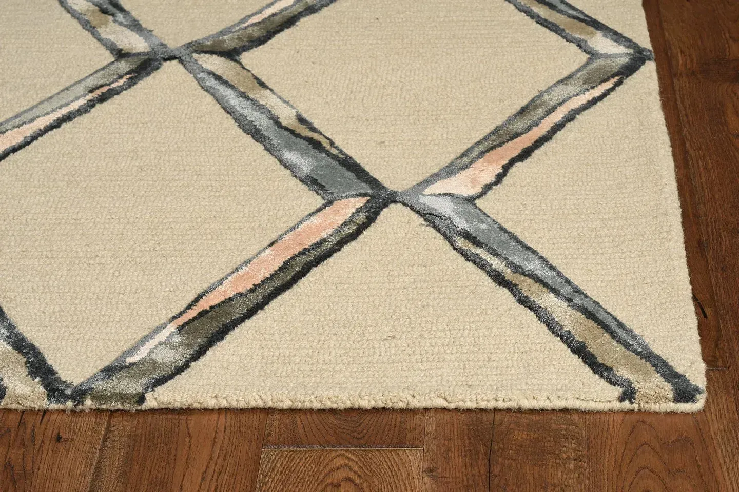 Libby Langdon Upton 4307 Putty/Slate Mod Scape Area Rug