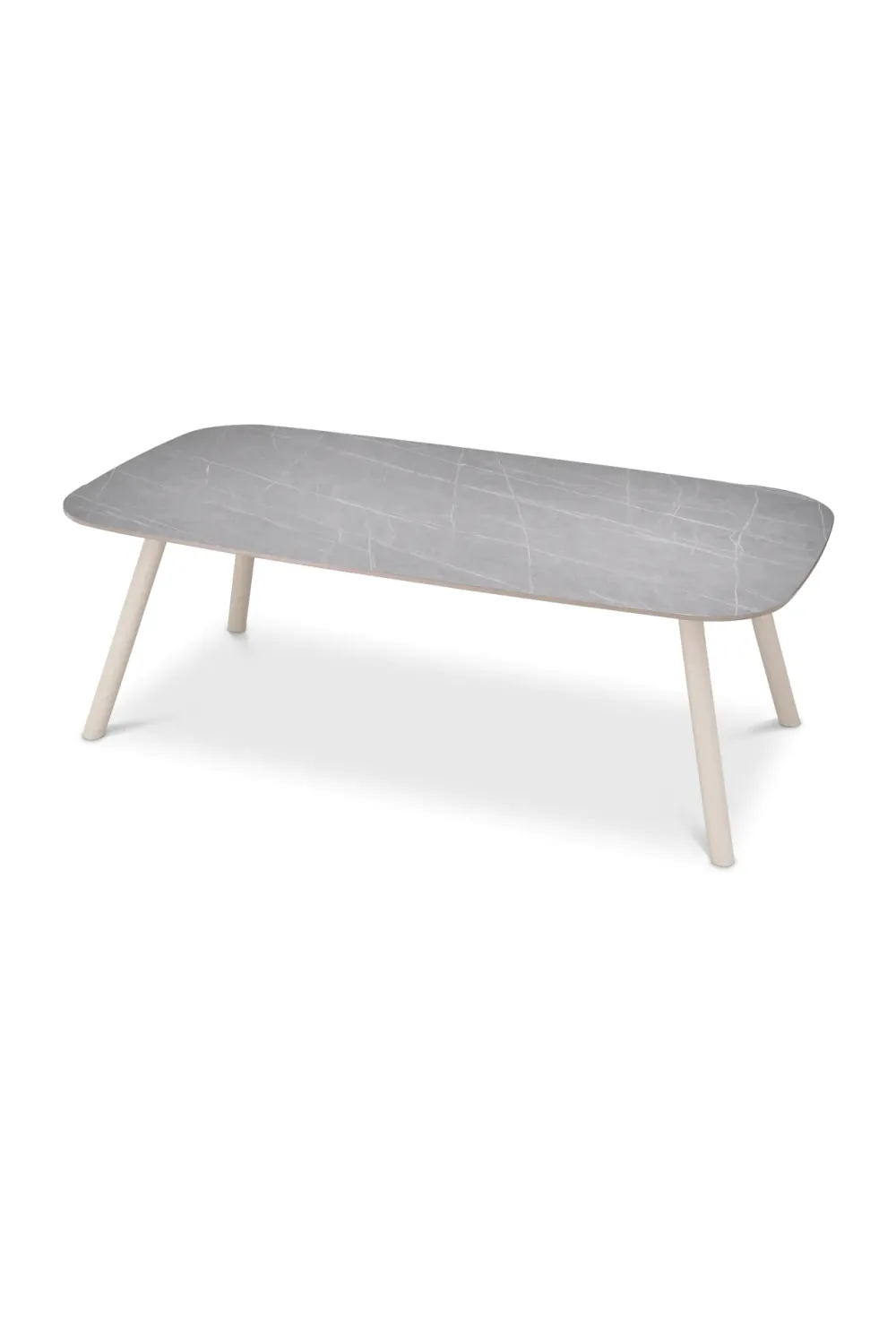 Light Gray Ceramic Outdoor Dining Table | Eichholtz Nassau