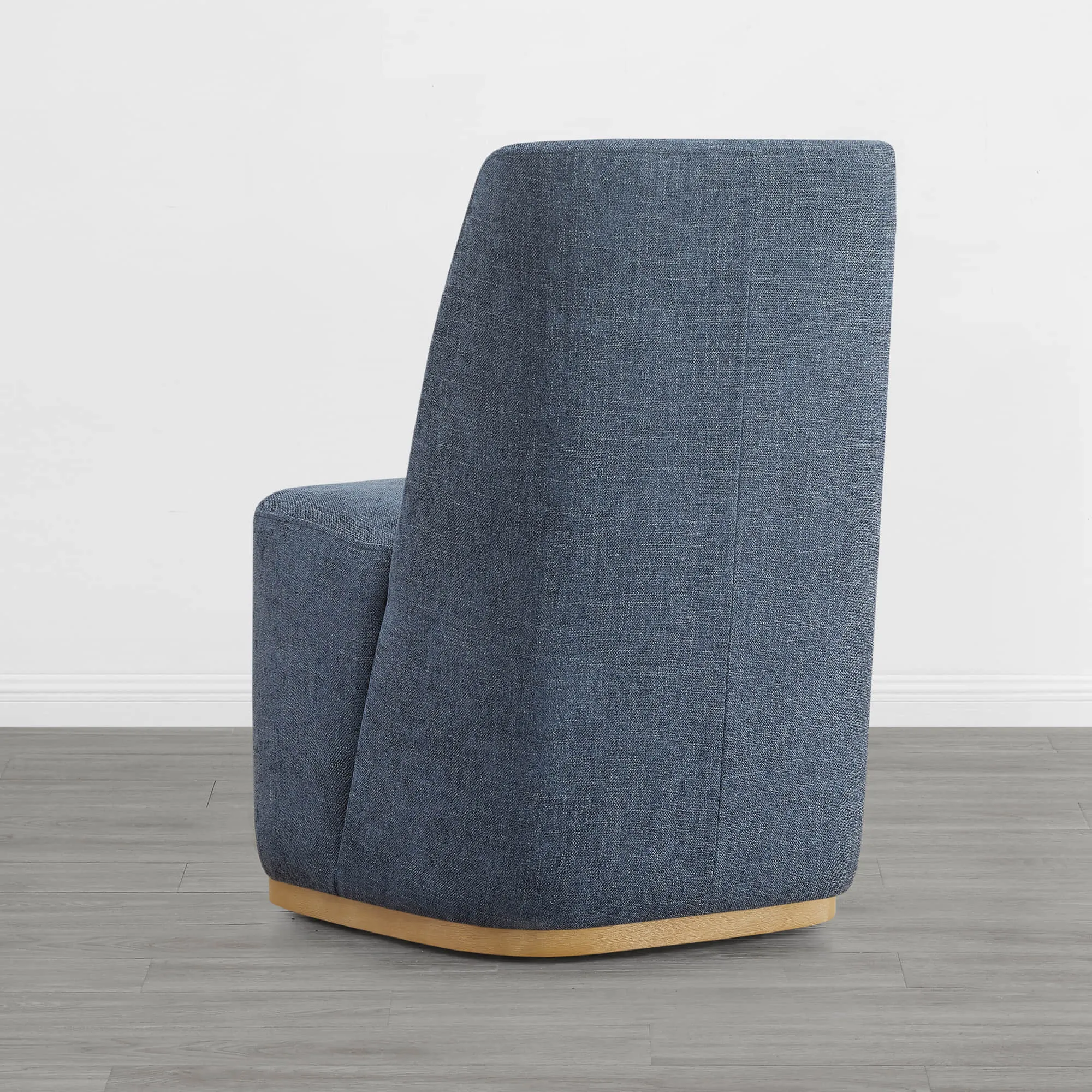 Lilibet Wingback Performance Fabric Dining Chair With Casters