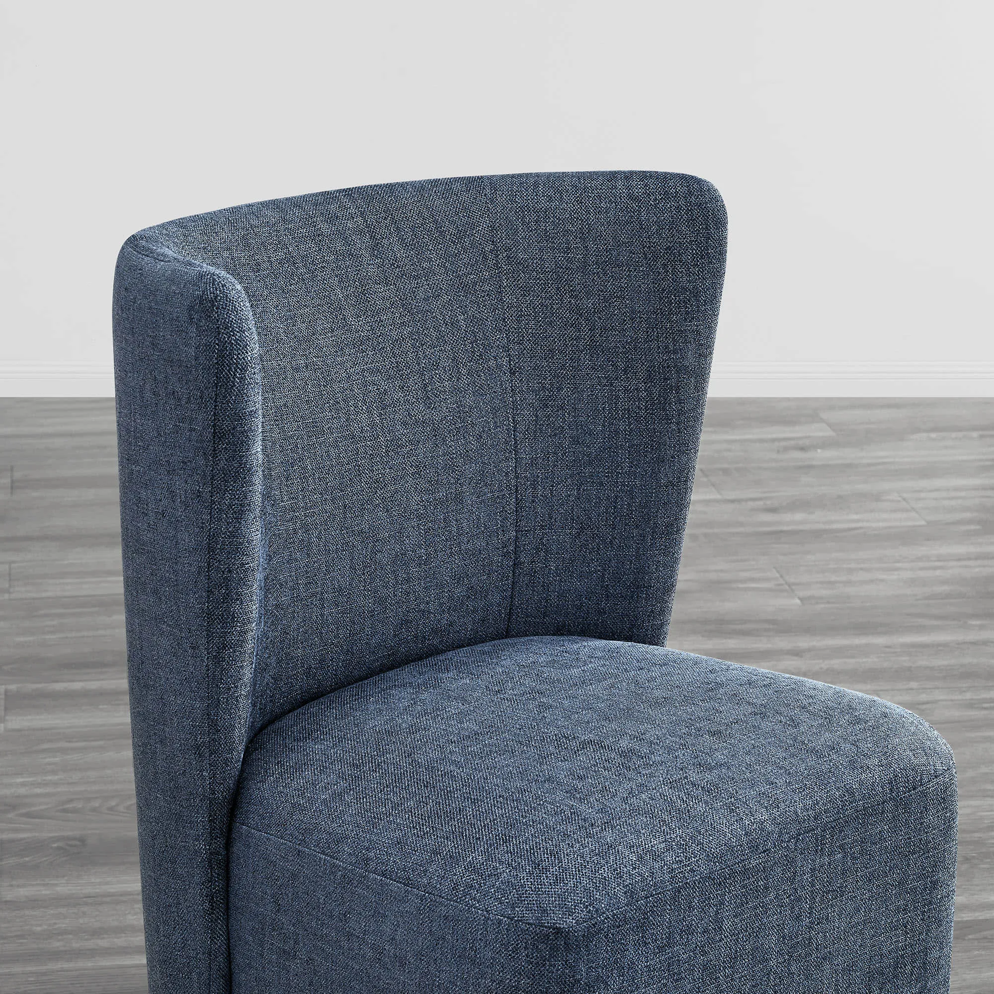 Lilibet Wingback Performance Fabric Dining Chair With Casters