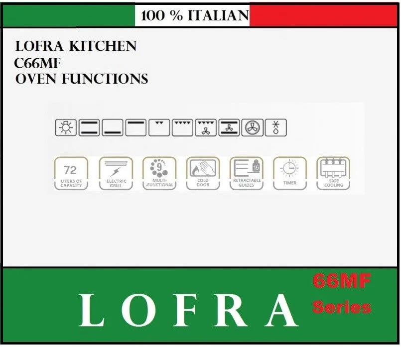 LOFRA LEDA 69EE 60cm Built In Electric Manually Controlled Single Oven Steel