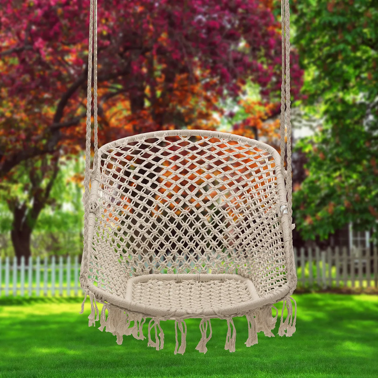 Macramé Lounge Chair Swing