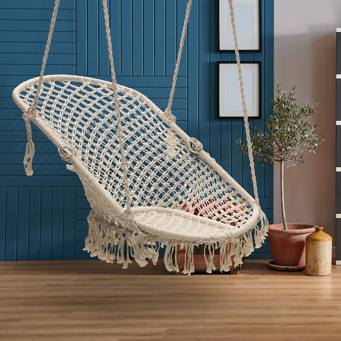 Macramé Lounge Chair Swing