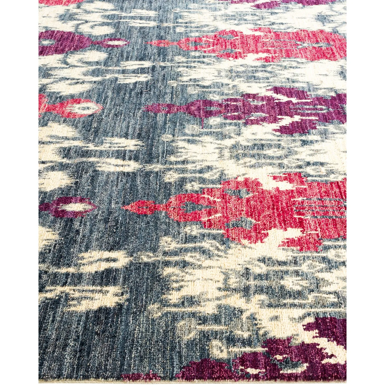 Multicolored Transitional Wool Rug - 6'1" x 6'2"