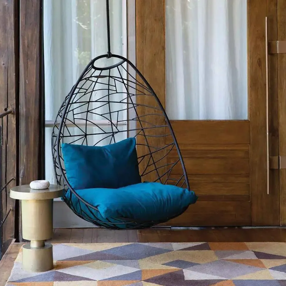 Nest Egg Hanging Swing Chair in Gold