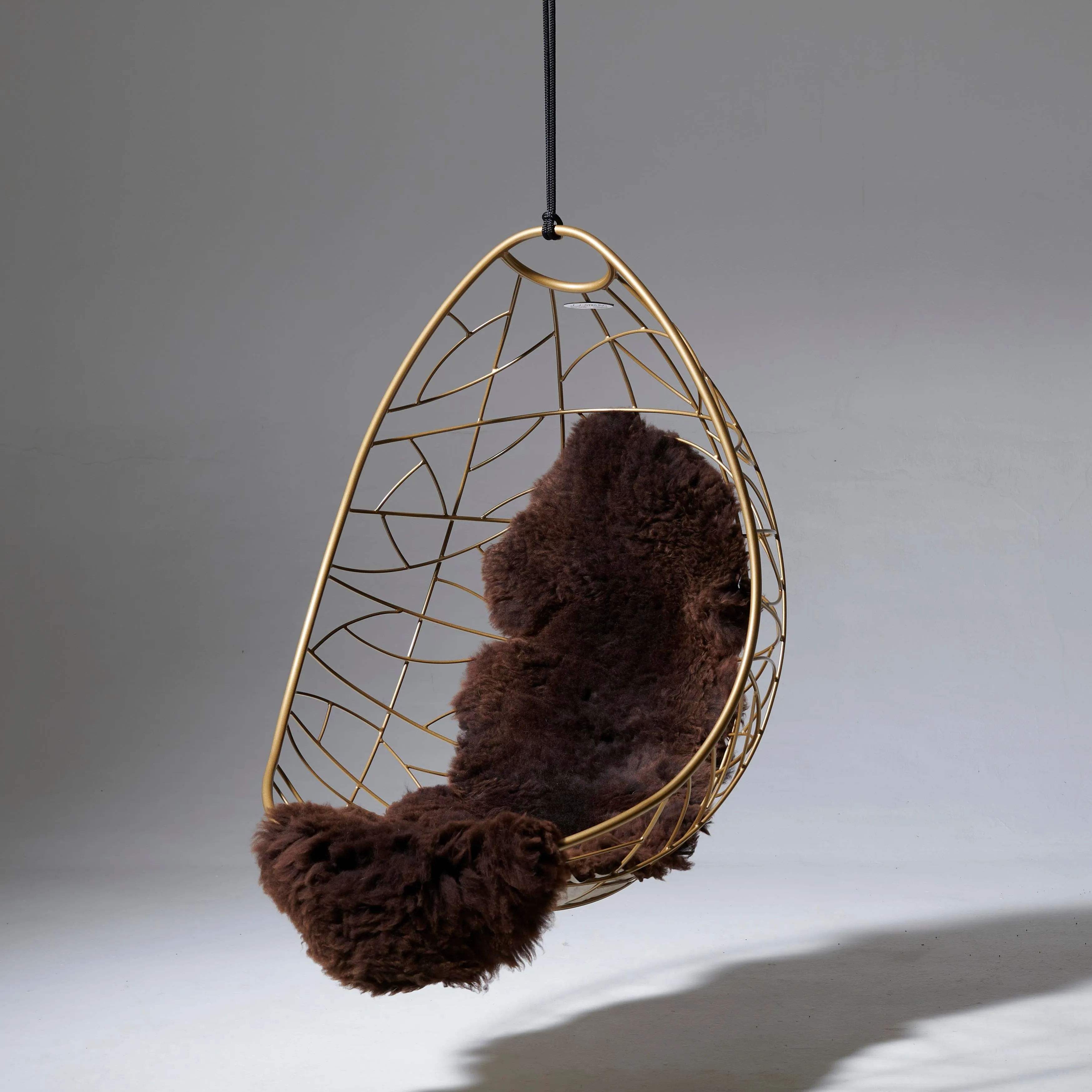 Nest Egg Hanging Swing Chair in Gold