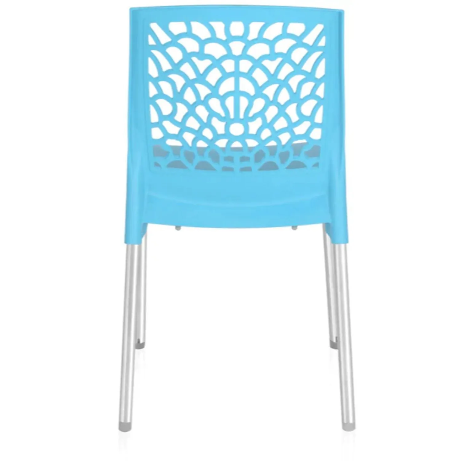 Nilkamal Novella 19 Plastic Armless Chair (Celeste Blue)