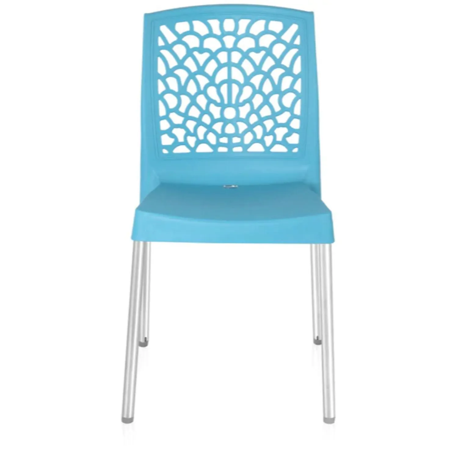 Nilkamal Novella 19 Plastic Armless Chair (Celeste Blue)