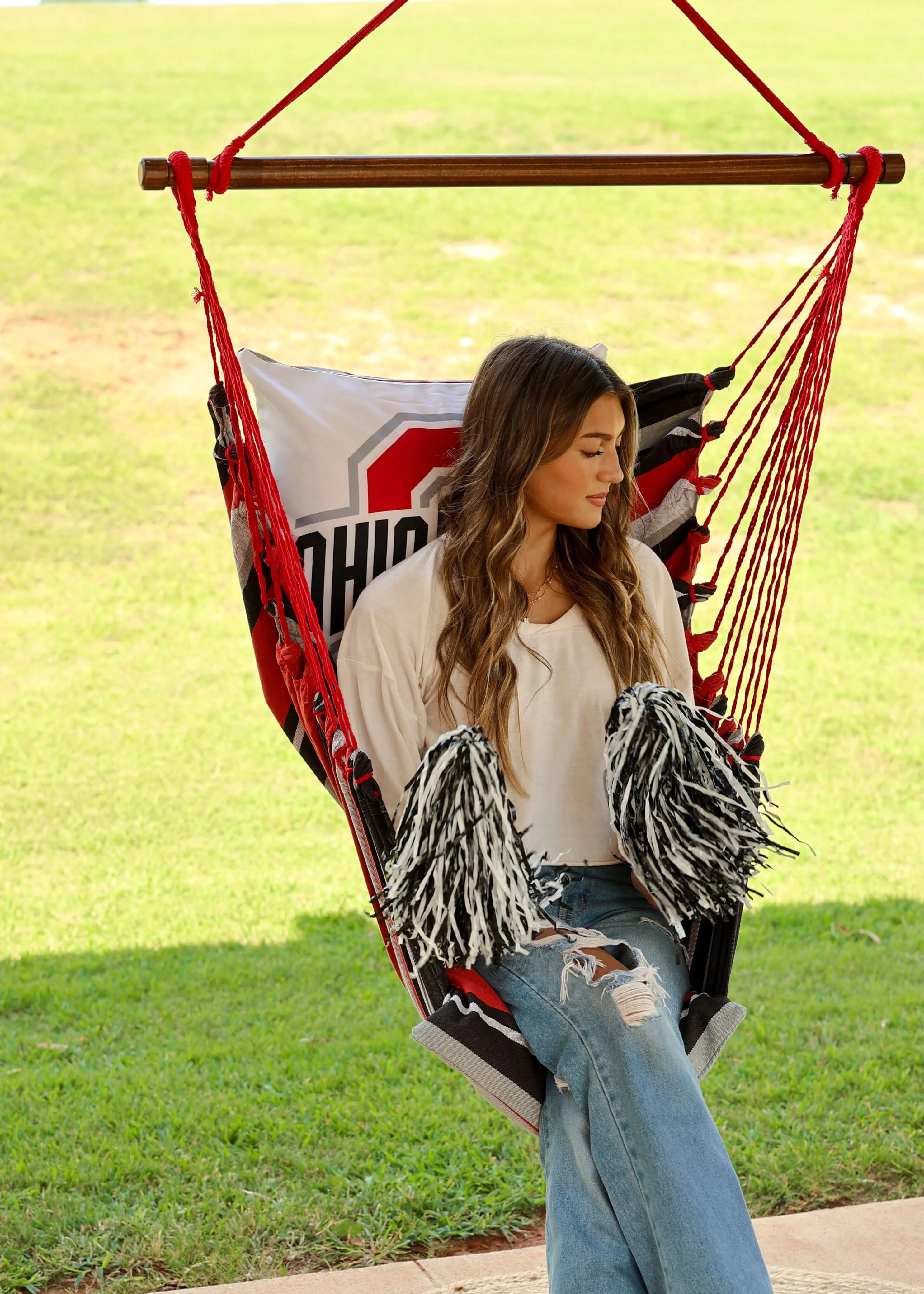 Ohio State Buckeyes Logo Hanging Chair Swing | OSU