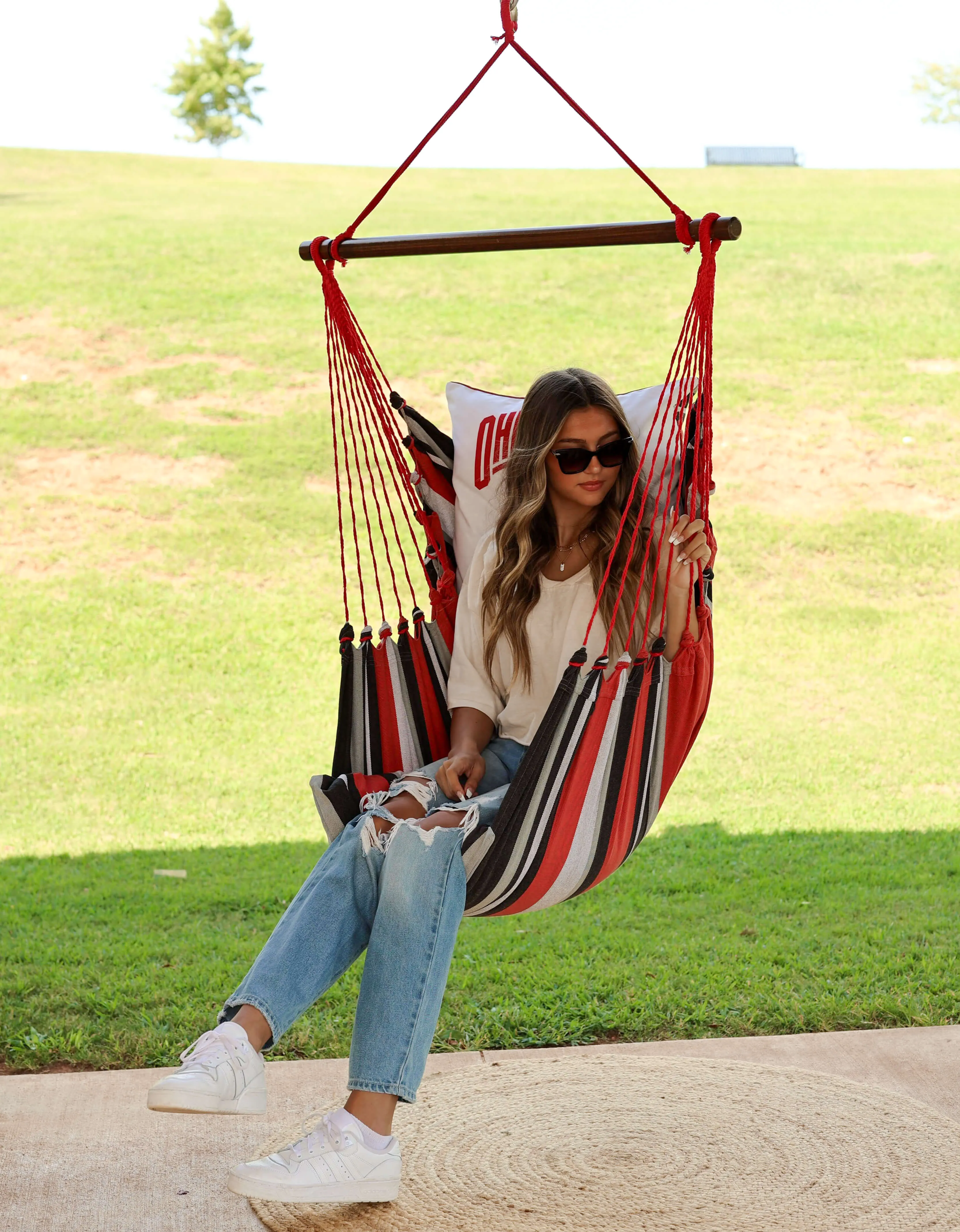 Ohio State Buckeyes Mascot Hanging Chair Swing | BRUTUS