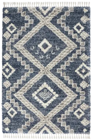 Oslo Shag OSL02 Denim Blue Rug