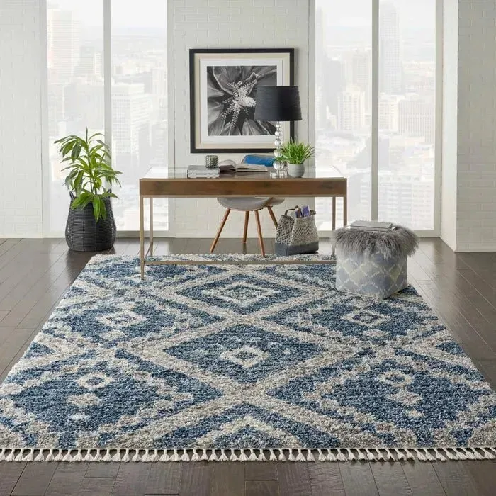 Oslo Shag OSL02 Denim Blue Rug