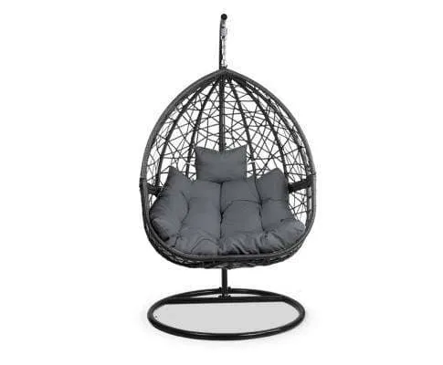 Outdoor Hanging Swing Chair - Black