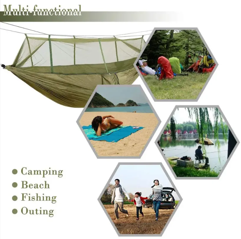 Outdoor Portable Camping Hammock With Mosquito Net Hs-61