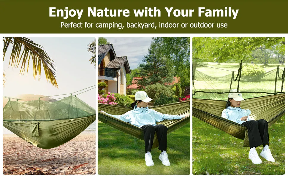 Outdoor Portable Camping Hammock With Mosquito Net Hs-61