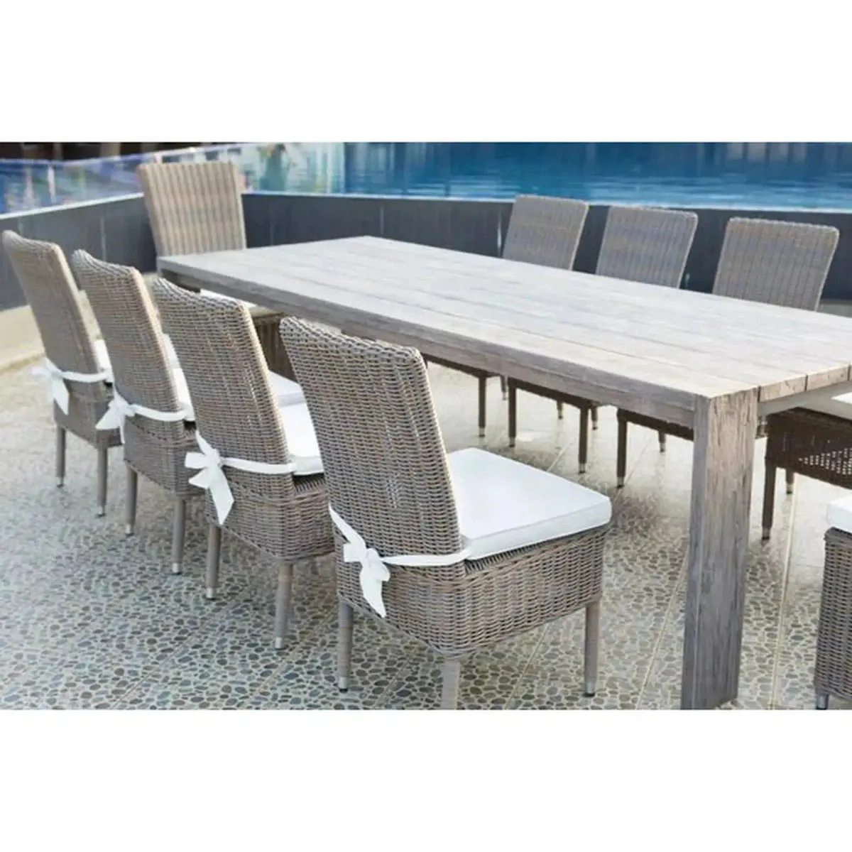 Padmas Plantation Ralph Reclaimed Teak Outdoor Dining Table