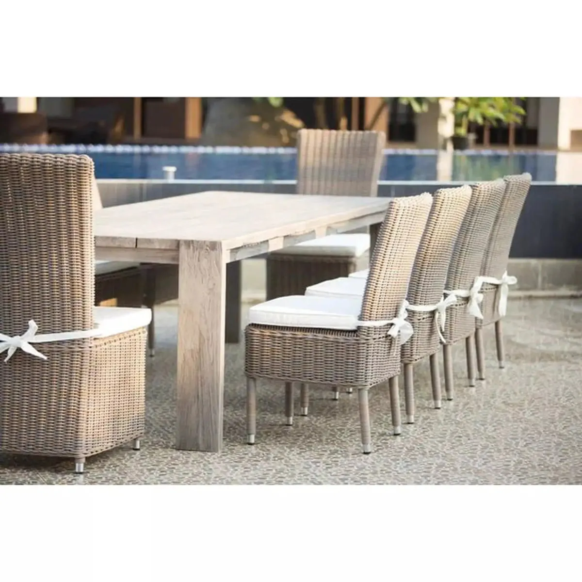 Padmas Plantation Ralph Reclaimed Teak Outdoor Dining Table