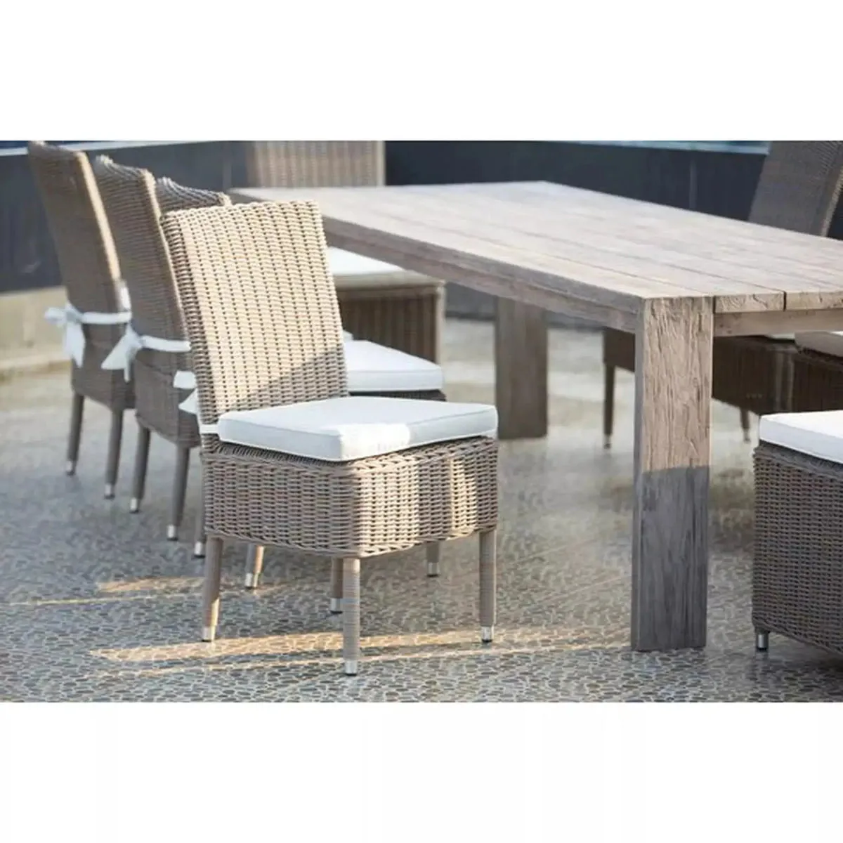 Padmas Plantation Ralph Reclaimed Teak Outdoor Dining Table