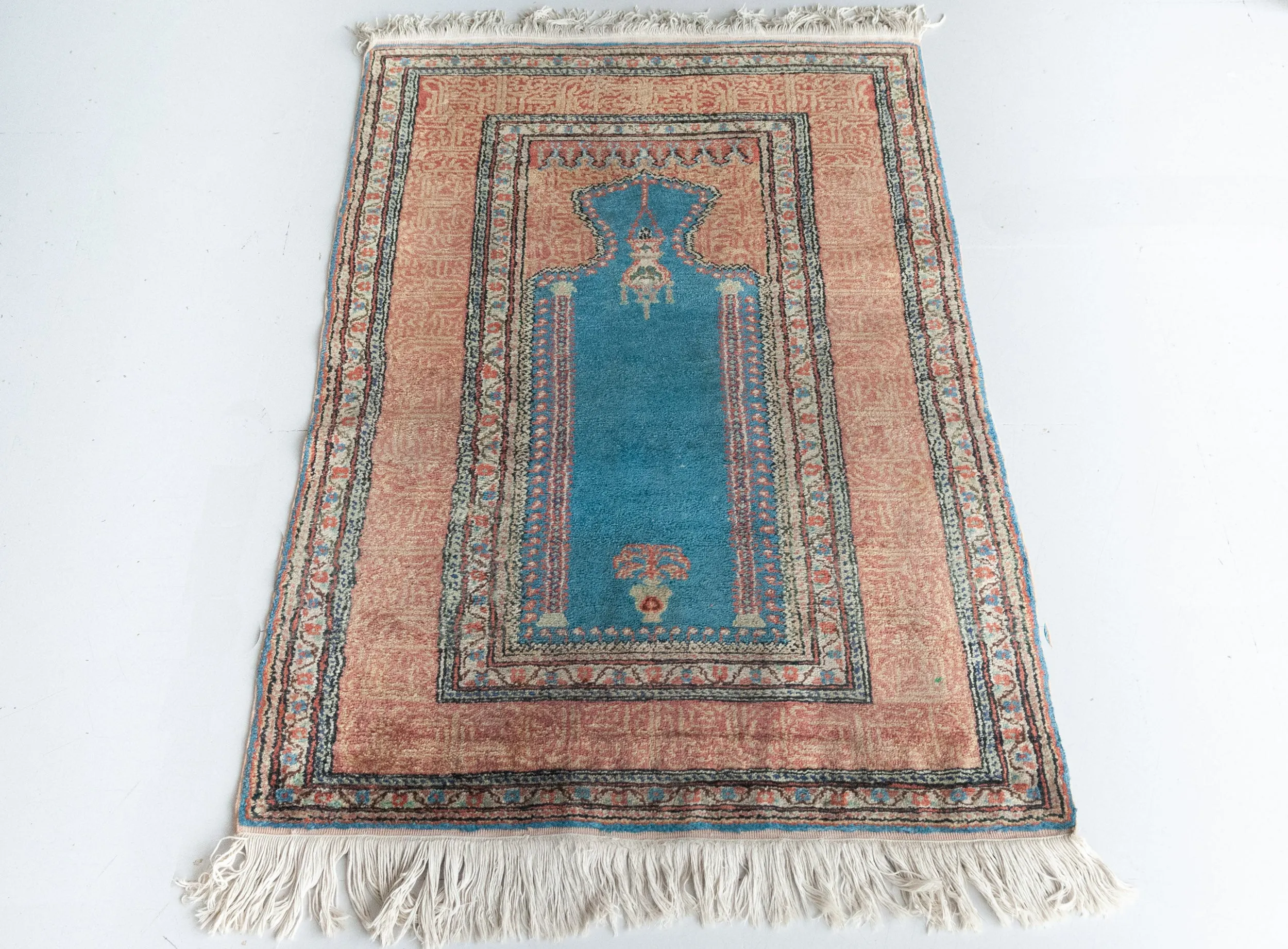 Pastel Coloured  Hand Woven - Vintage Rug