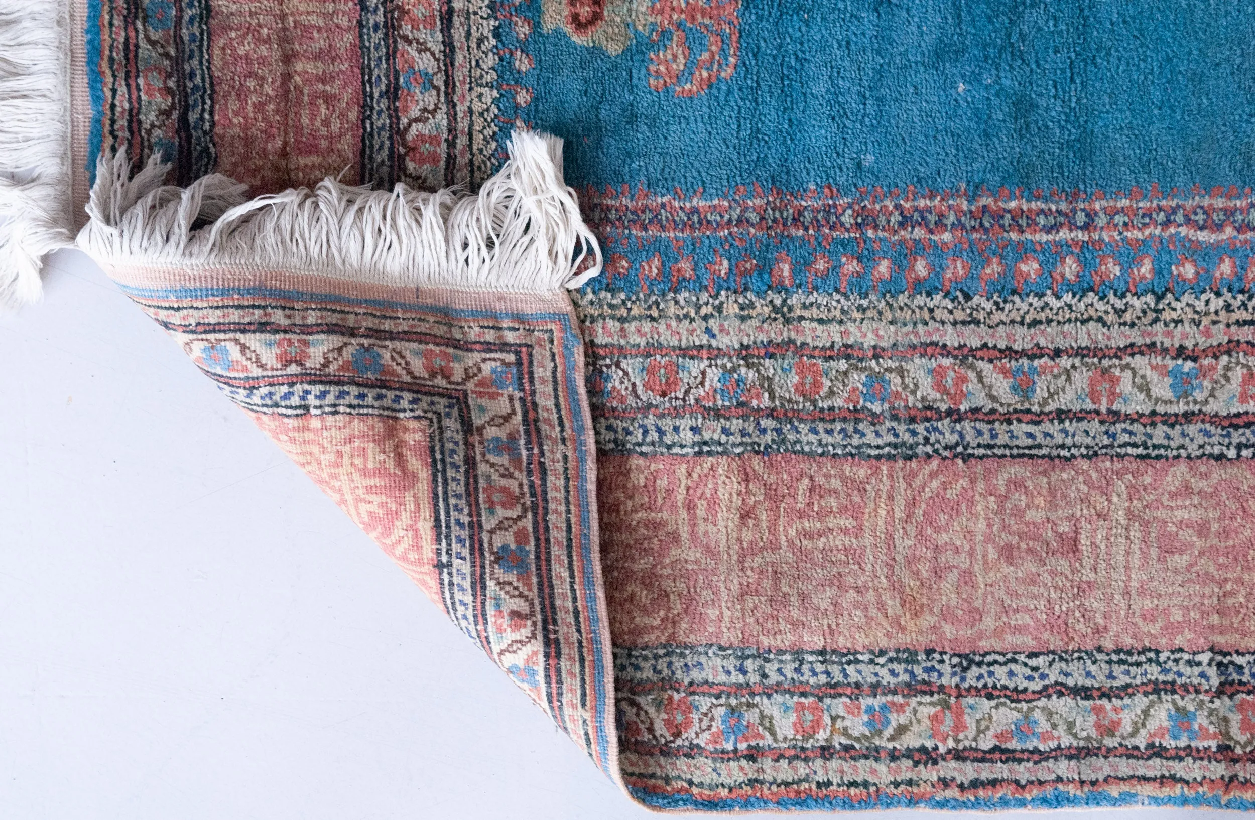 Pastel Coloured  Hand Woven - Vintage Rug