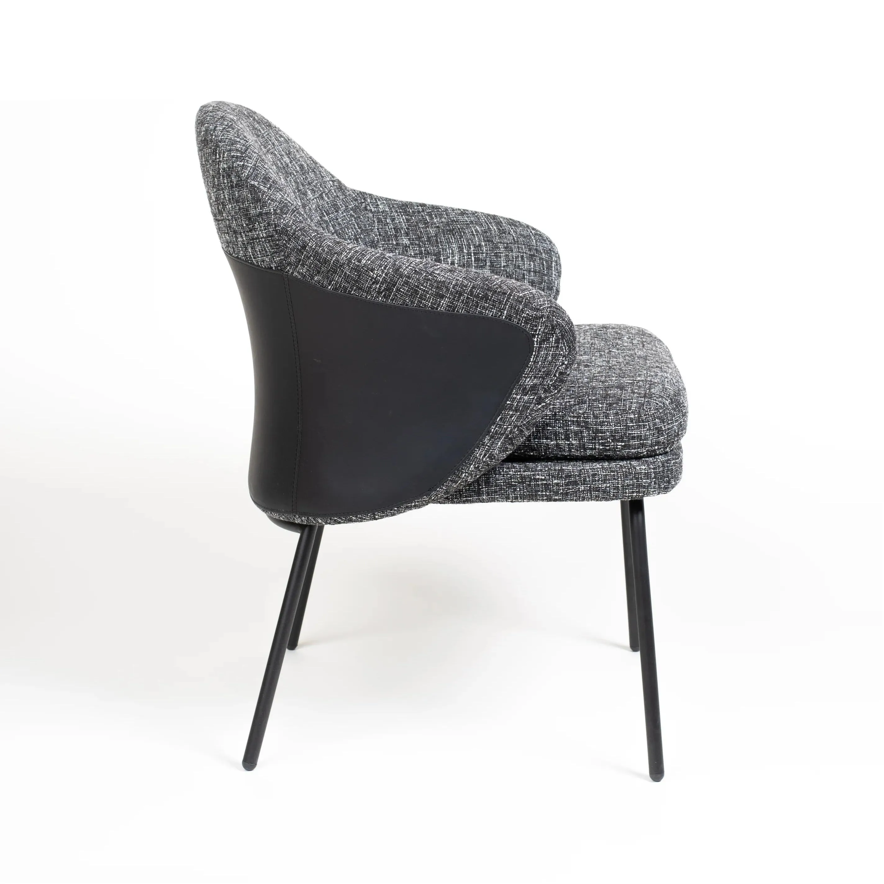 PENELOPE Light Grey Fabric Dining Chair