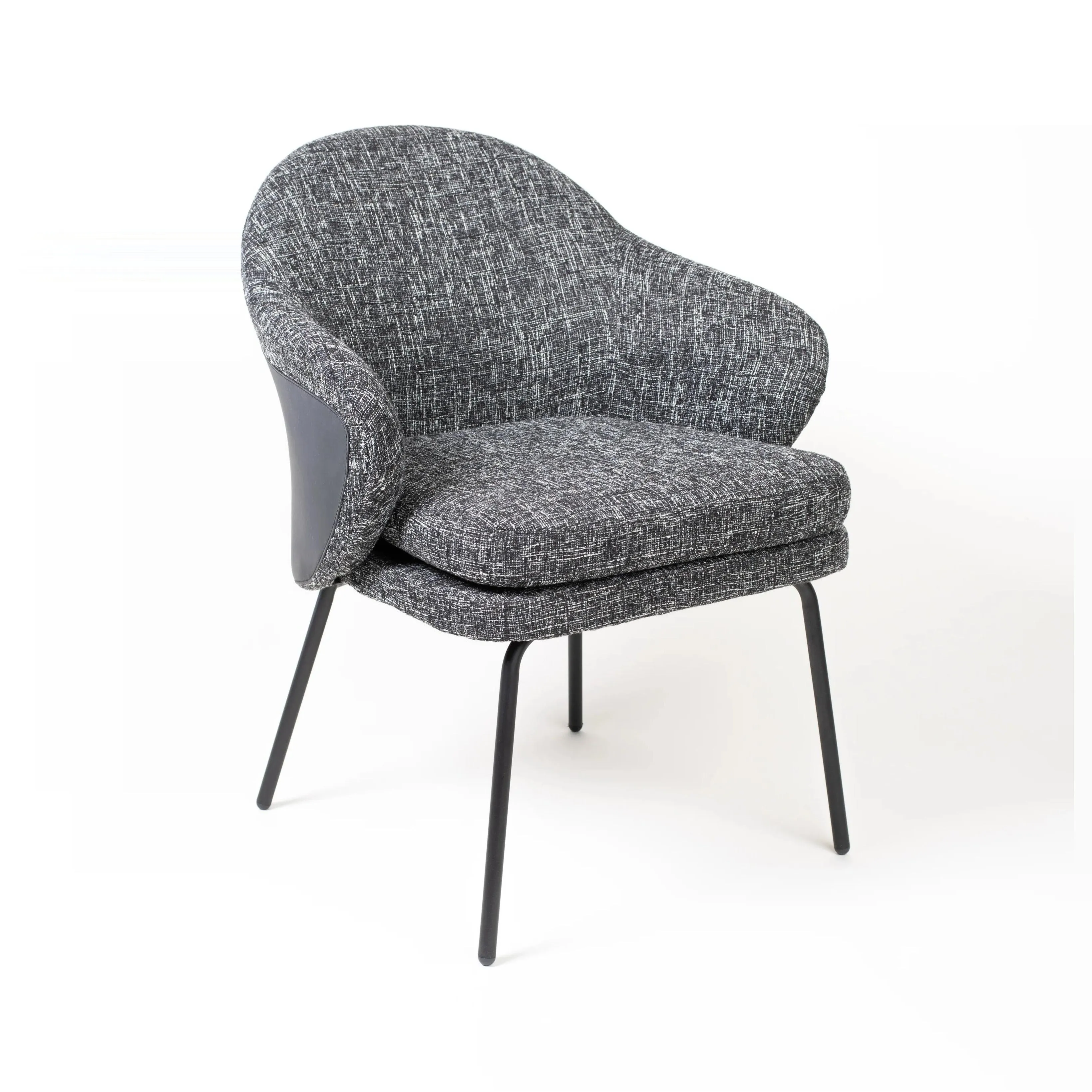 PENELOPE Light Grey Fabric Dining Chair