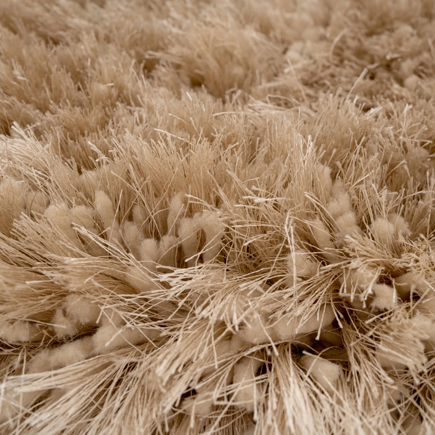 Plush Soft Cream Shaggy Area Rug - Zia