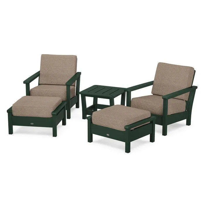 Polywood Harbour 5-Piece Deep Seating Chair Set
