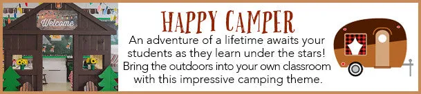 "Happy Camper" | Full UPRINT Bundle | Printable Classroom Decor | Teacher Classroom Decor | Schoolgirl Style