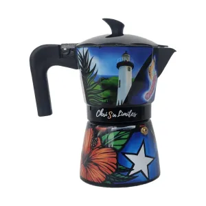 "Sin Límites" Design - Moka Pots (Greca) - Puerto Rican Artist - Limited Edition