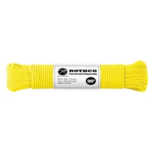 Rothco 550lb. Polyester Paracord - Safety Yellow (100')