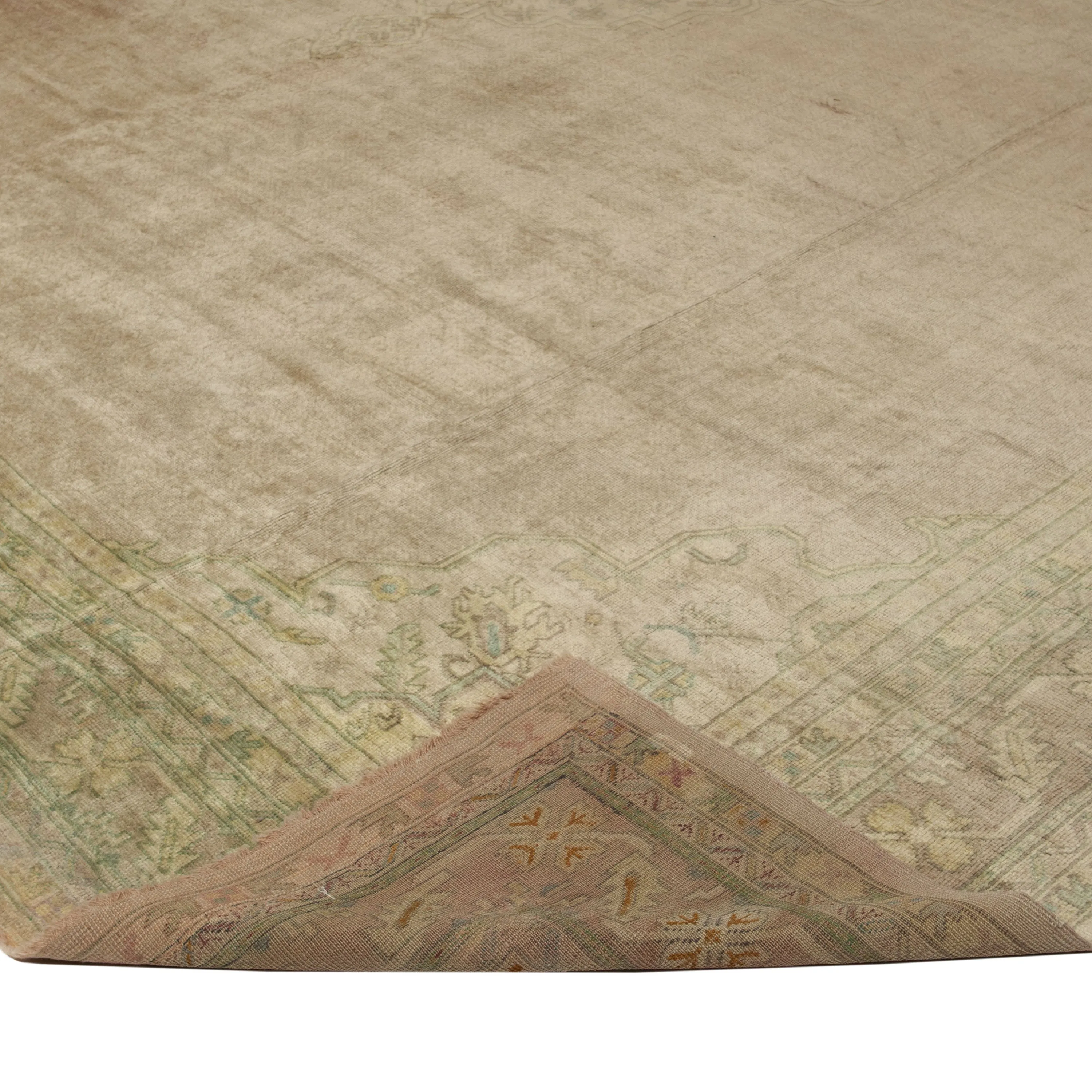 Sage Vintage Traditional Wool Rug - 14'6" x 15'5"