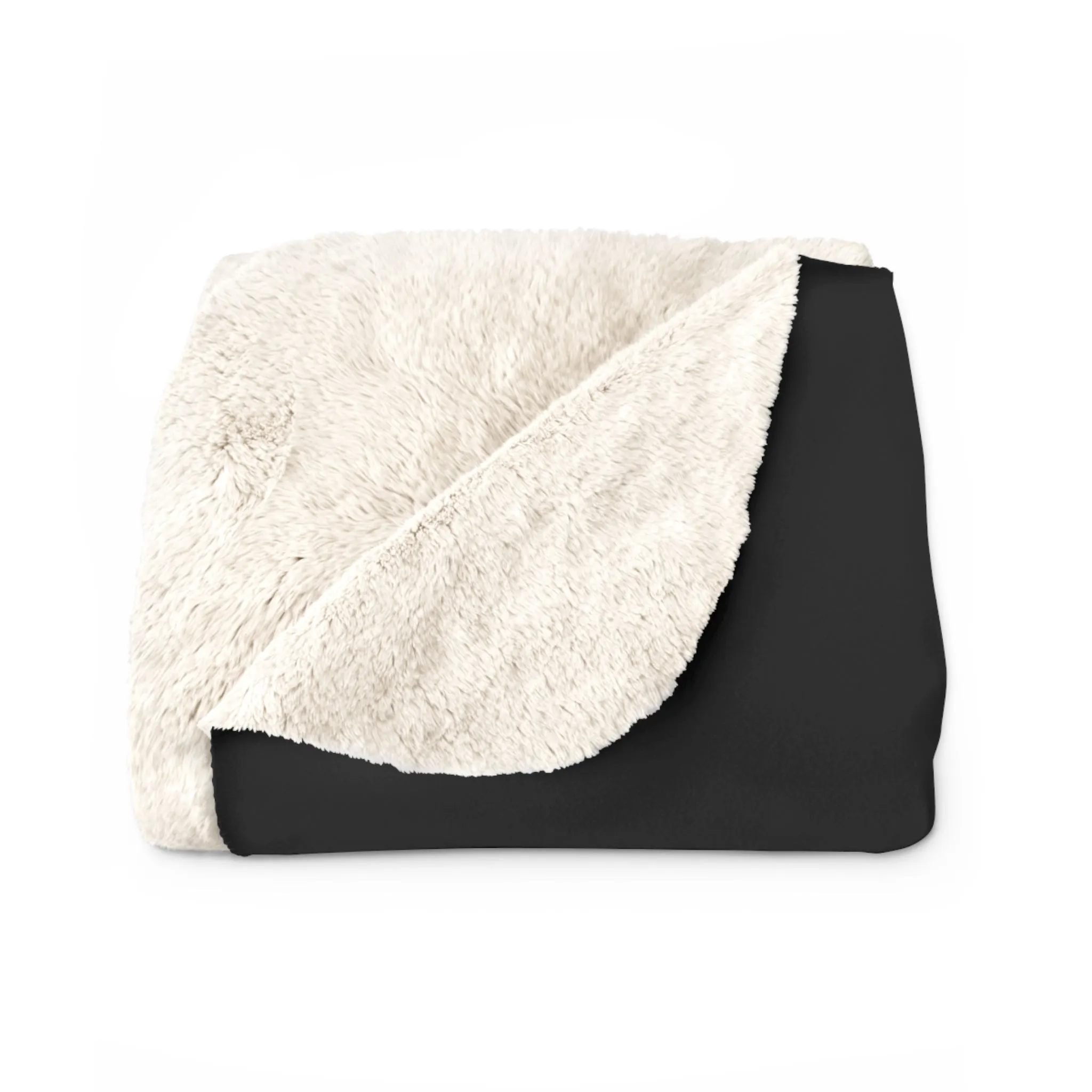 Sherpa Fleece Blanket - Black - Skyline