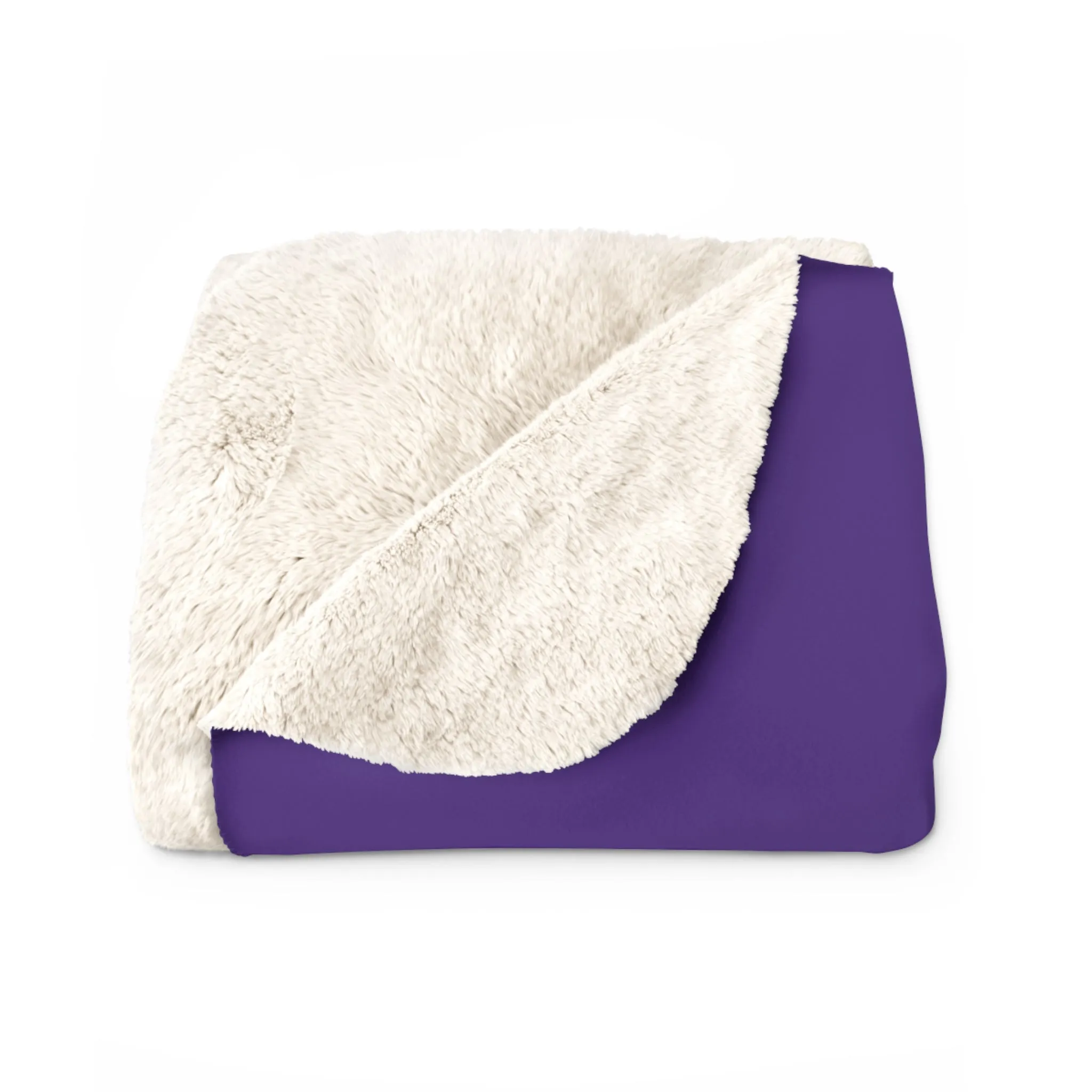 Sherpa Fleece Blanket - Purple/Gold - Football & BEER