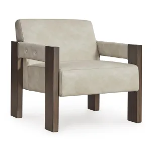 Signature Design by Ashley Adlanlock Stationary Leather Look Accent Chair A3000694