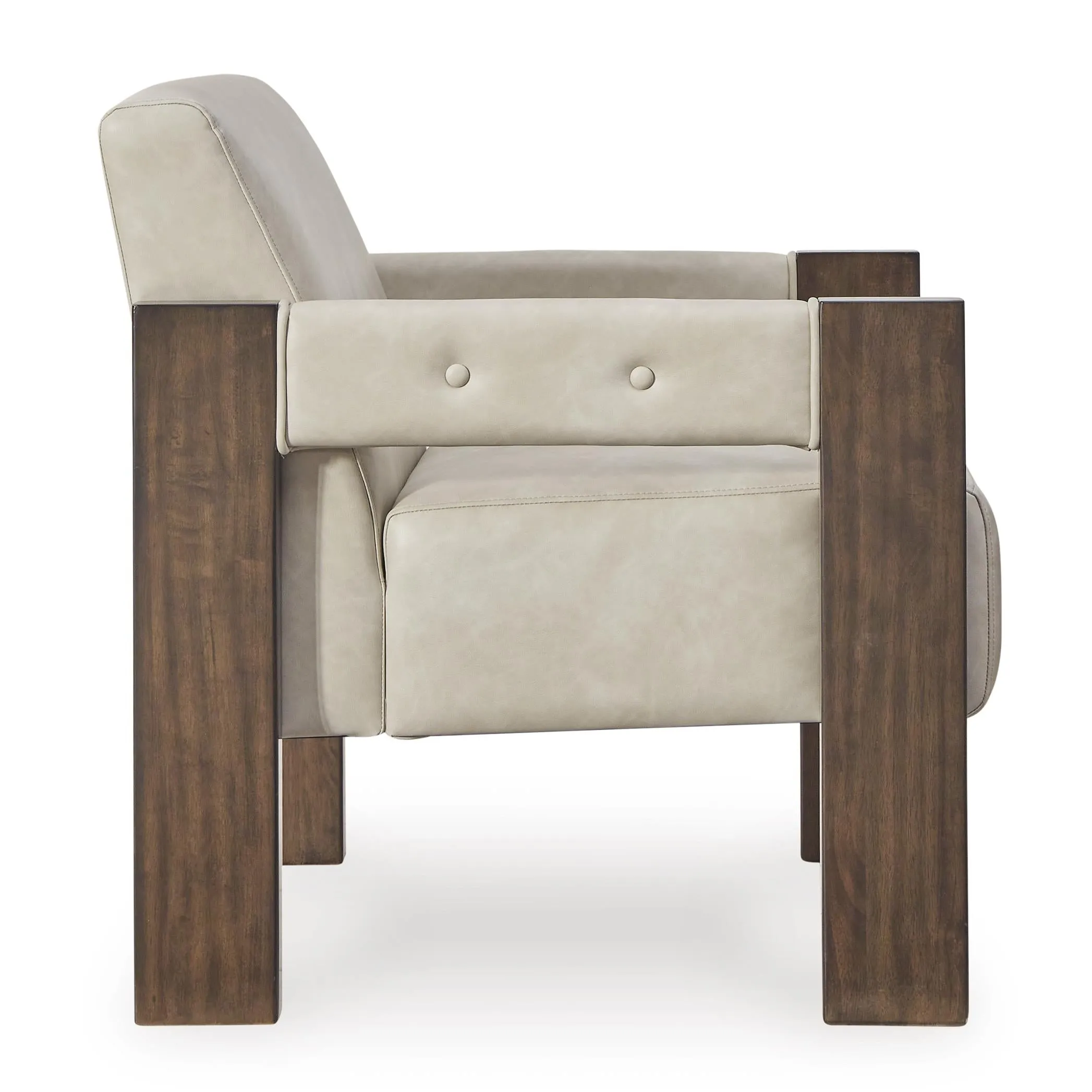 Signature Design by Ashley Adlanlock Stationary Leather Look Accent Chair A3000694