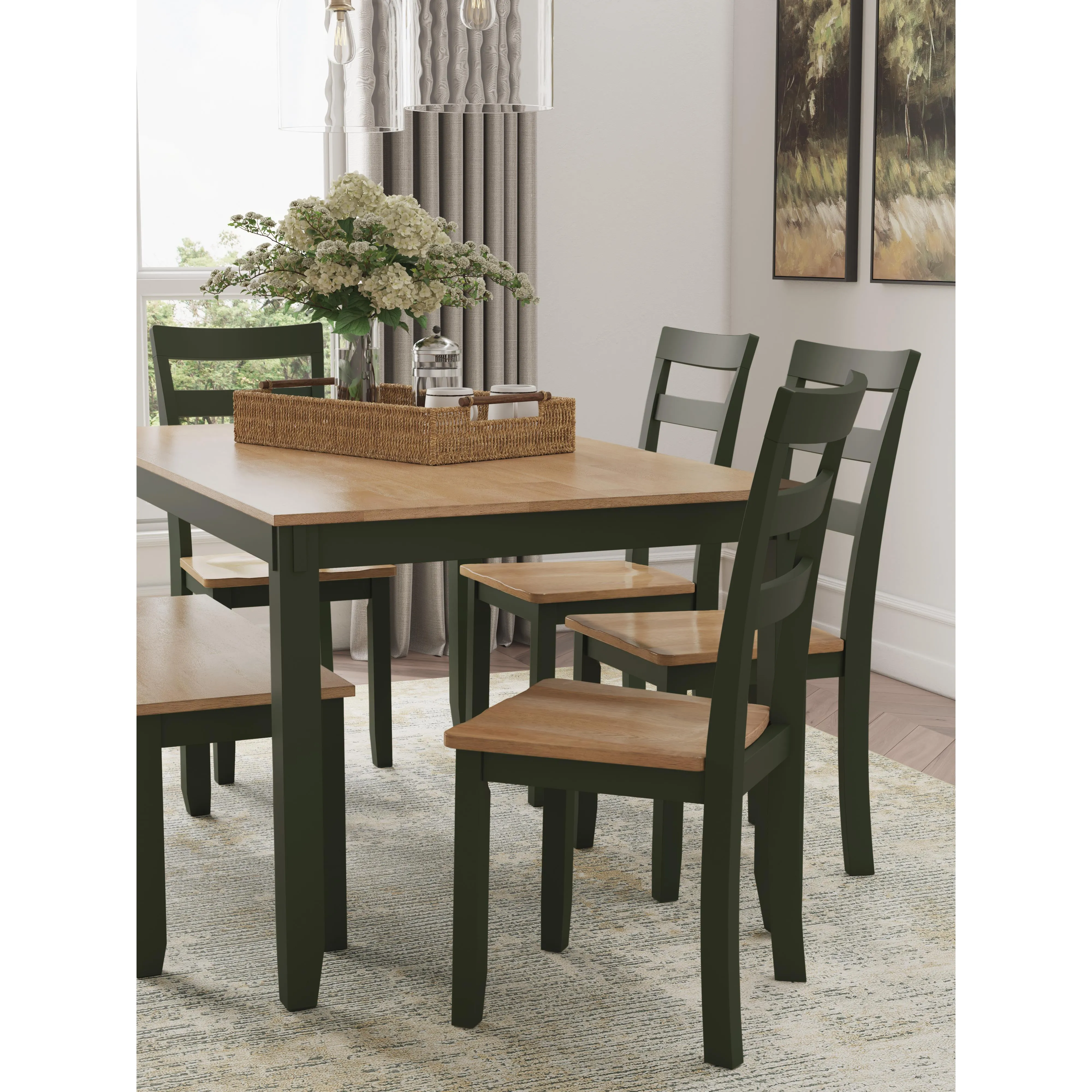 Signature Design by Ashley Gesthaven 6 pc Dinette D401-325