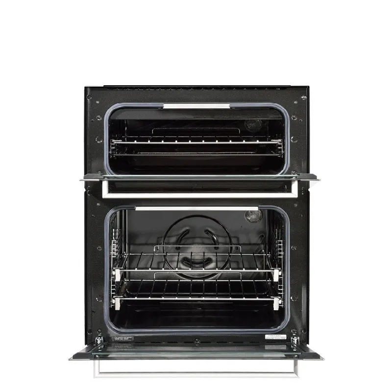 Stoves SGB700PS BLK Black Glass Under Counter Double Gas Oven