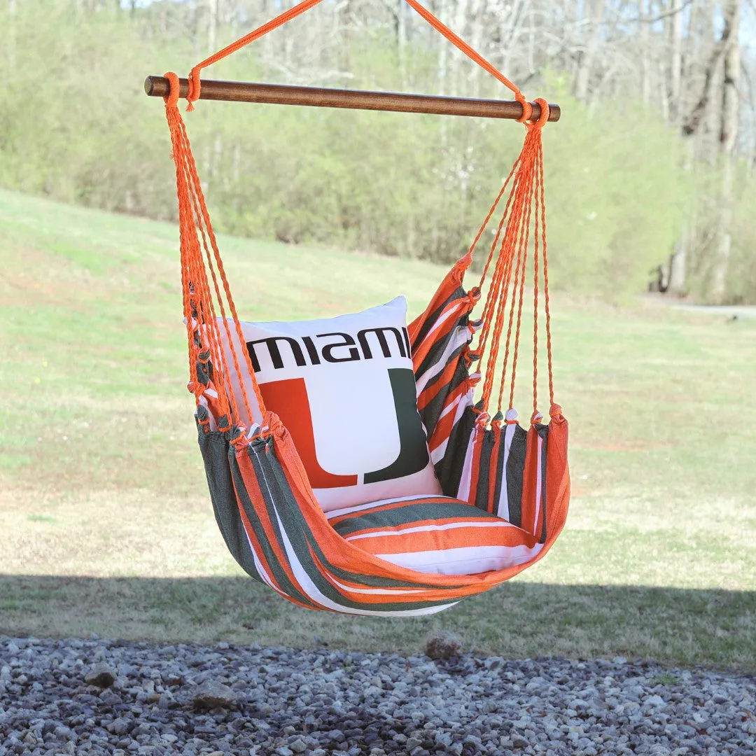 University of Miami Hurricanes Hanging Chair Swing | U MIAMI