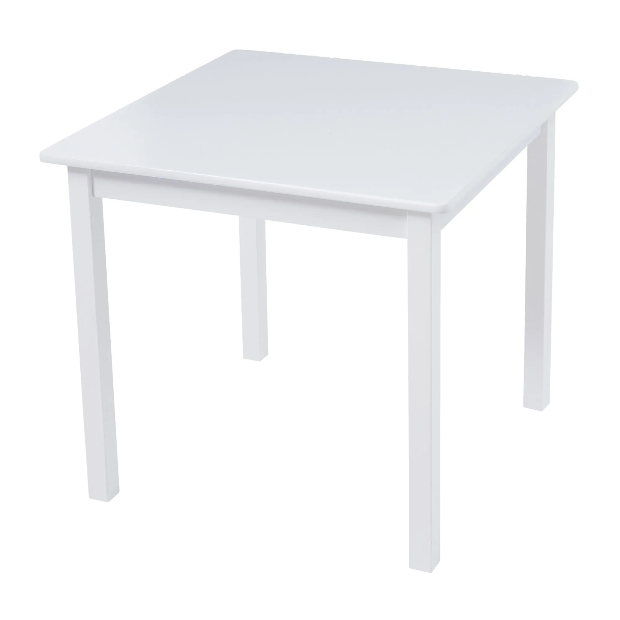 White Wooden Table and Chair Set